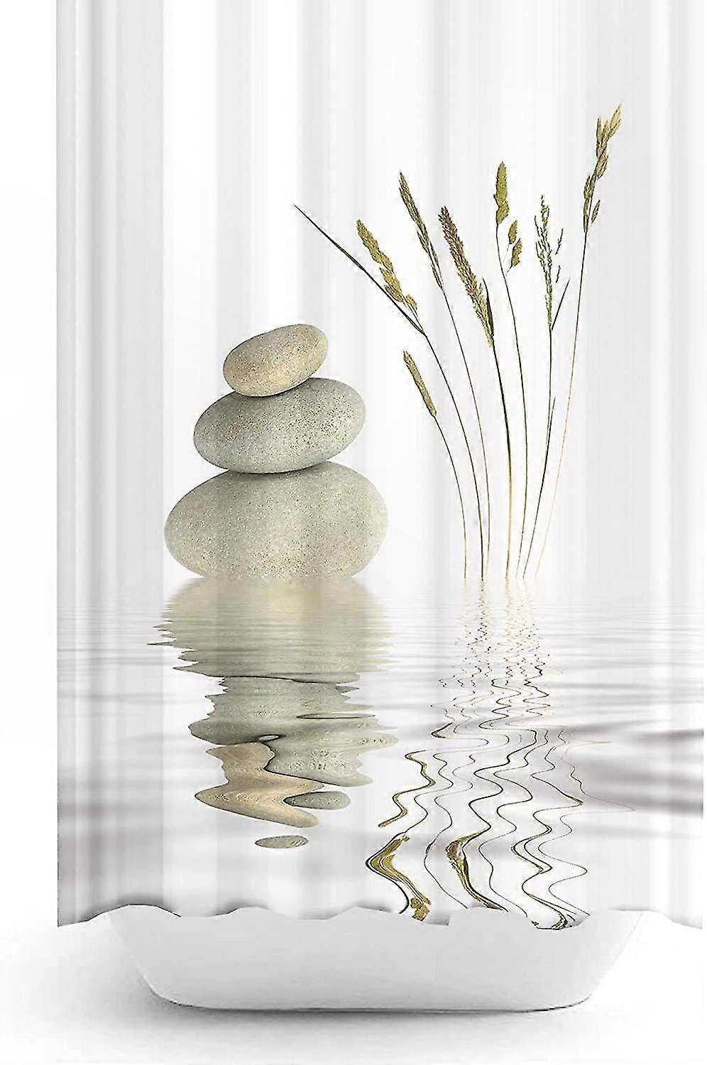 Wasserdichter Duschvorhang Aus Polyester, 120 X 200 Cm, Modernes Digitaldruckdesign, Schimmelresistent, Maschinenwaschbar, Inklusive Haken