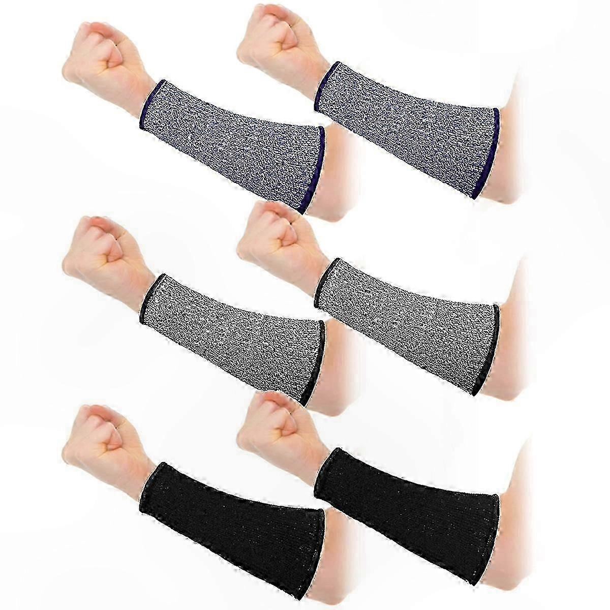 5 Paar Unterarm-schutzärmel, Schnittschutzklasse 5, Ideal Für Empfindliche Haut, Verbrennungen Und Prellungen, Schnittfeste Armstulpen.