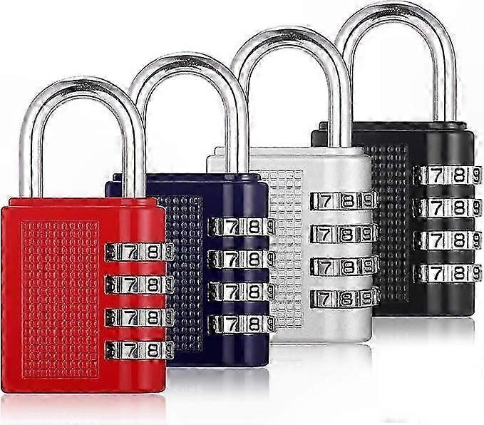 4x Zahlenschlösser, Robuste Metall-zahlenschlösser Für Spinde Und Sportumkleideräume, Wasserdicht Und Sicher, Zuverlässige Schließlösung.