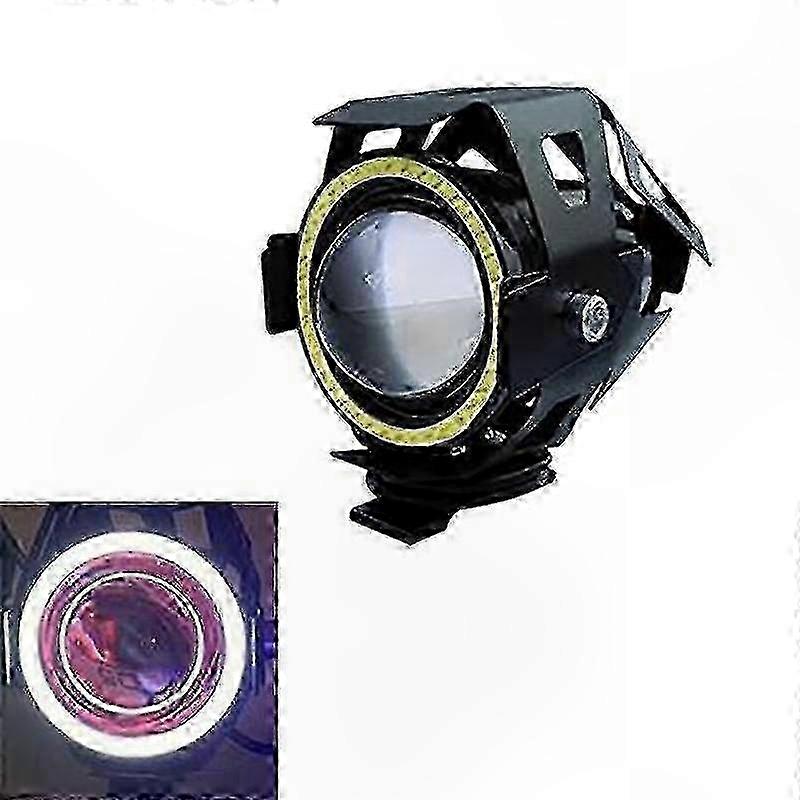 125-w-u7-led-motorradscheinwerfer, Fernlicht, Nebelscheinwerfer, Projektor Mit Angel-design-halo