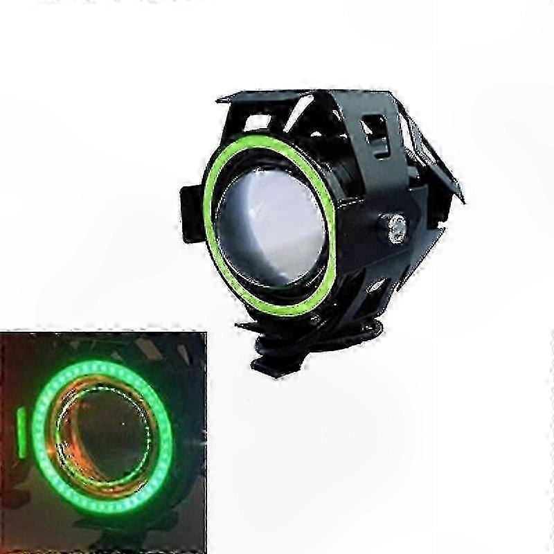 125w U7 Led-motorradscheinwerfer, Fernlicht, Wegfahrsperre, Nebelscheinwerfer Mit Angelic Halo