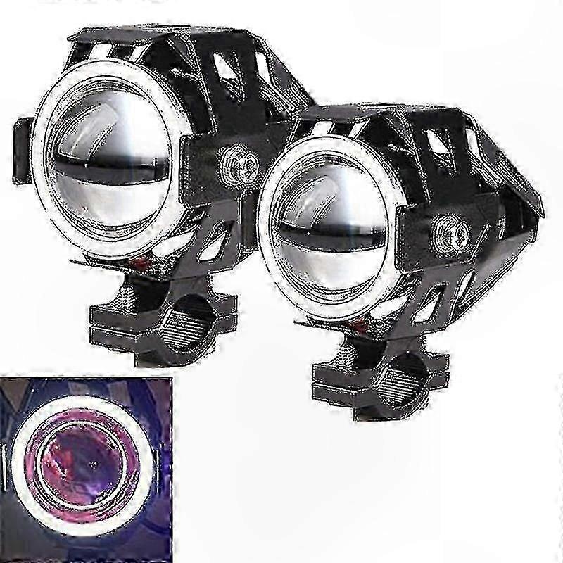 125-w-u7-led-motorradscheinwerfer, Nebelscheinwerfer Mit Angel-eye-halo, Außenscheinwerfer