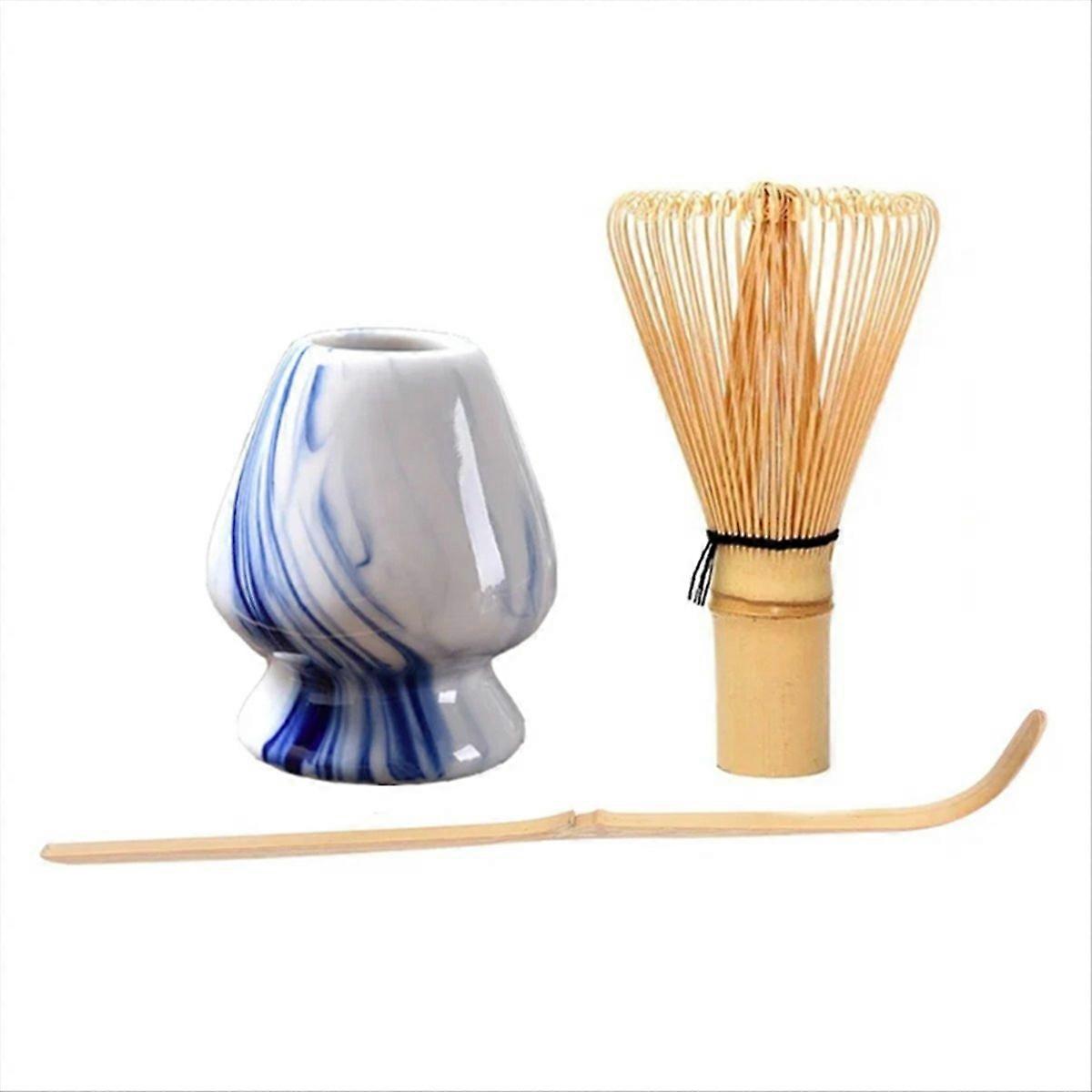 Matcha-besenhalter Aus Keramik, 3-teiliges Tee-zubehörset, Zeremonienutensilien