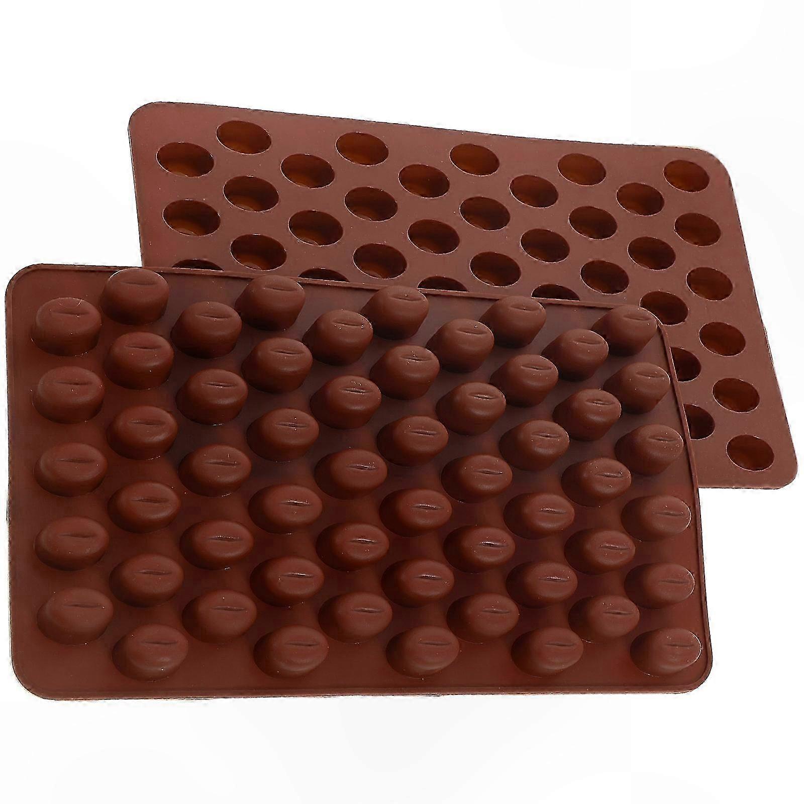 Silikonform In Bohnenform, 2er-set, Für Selbstgemachte Schokolade, Küche, 18,5 X 11 X 1 Cm, Diy-backwerkzeug
