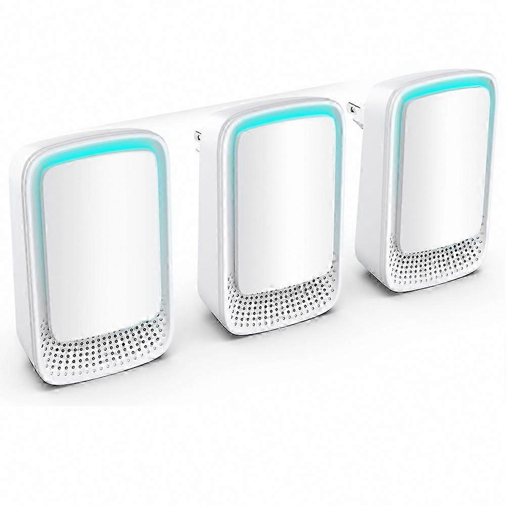 3er-pack Luftionisatoren Für Zuhause, Negativ-ionen-generator, Leiser Luftreiniger Für Schlafzimmer, Büro, Küche, Mini-luftreiniger Mit Eu-stecker