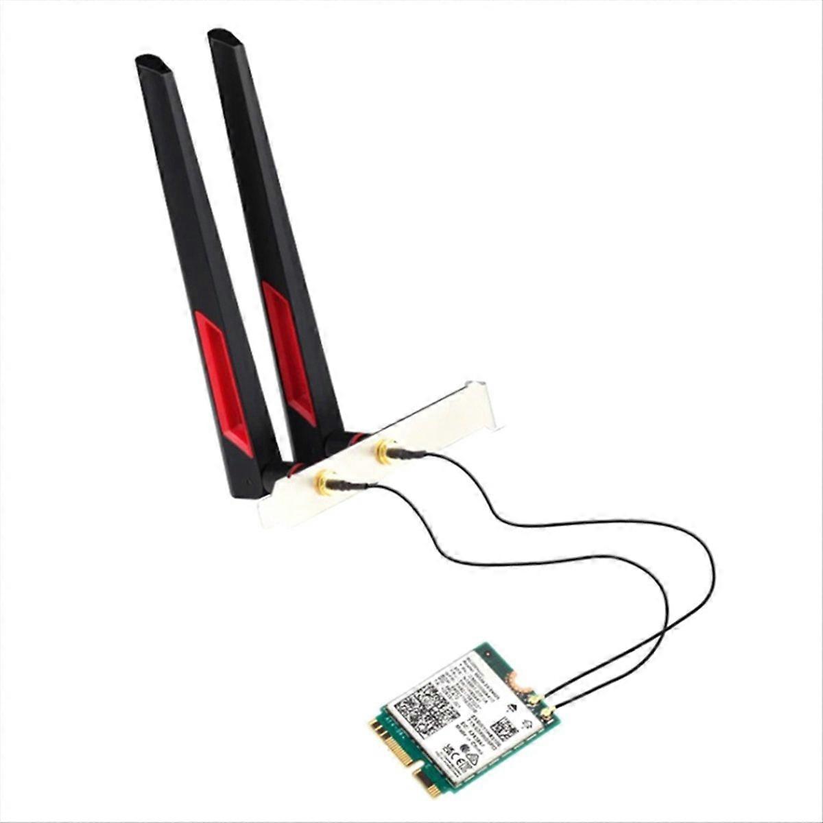 Be200 Wifi 7 M.2-karte Mit 10-dbi-antennen – Hochgeschwindigkeits-wlan-adapter Für Pc, Netzwerkmodul Der Neuesten Generation, Komplettset