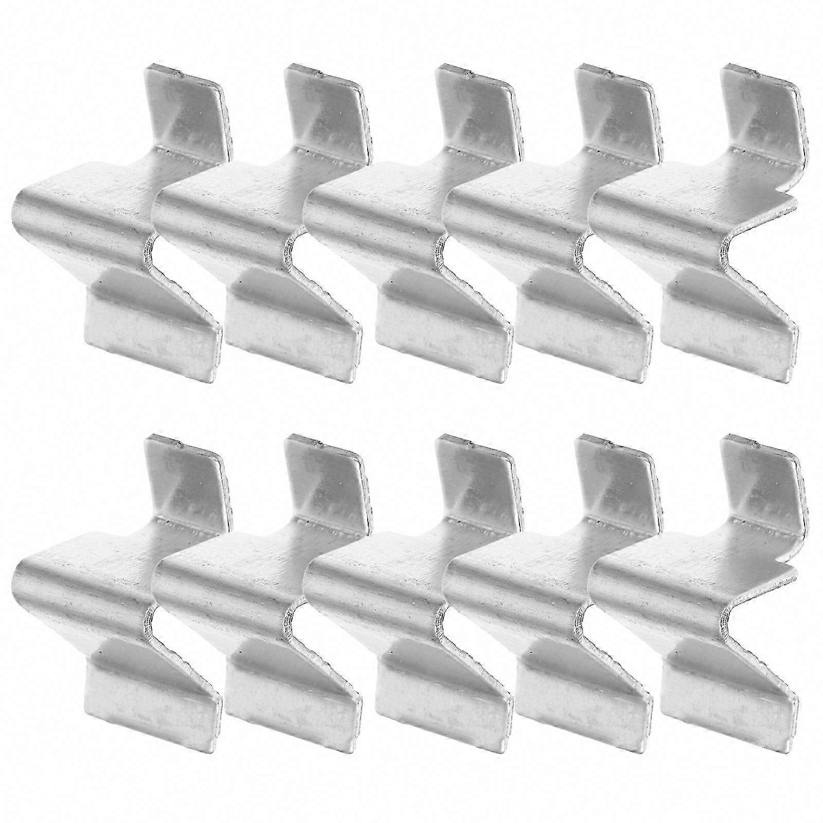 10 X 8 Mm Metall-regalwinkel, Verstellbare U-förmige Eisenhaken Für Büro- Und Archivregale, 10er-pack
