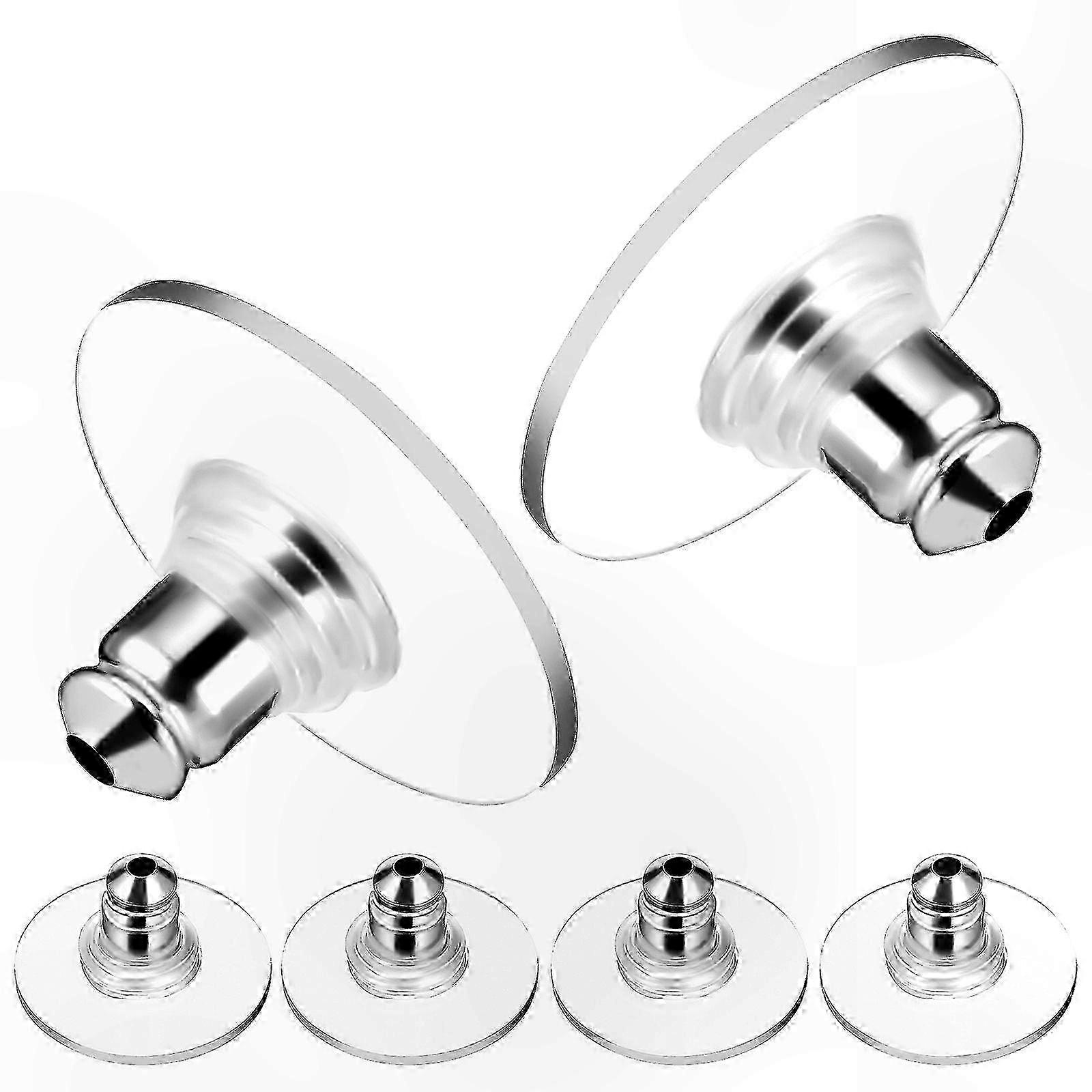 Silikon-ohrringstopper - 6er-pack, Sicherheitsverschlüsse Für Ersatzteile, Befestigungsteile Für Piercings.