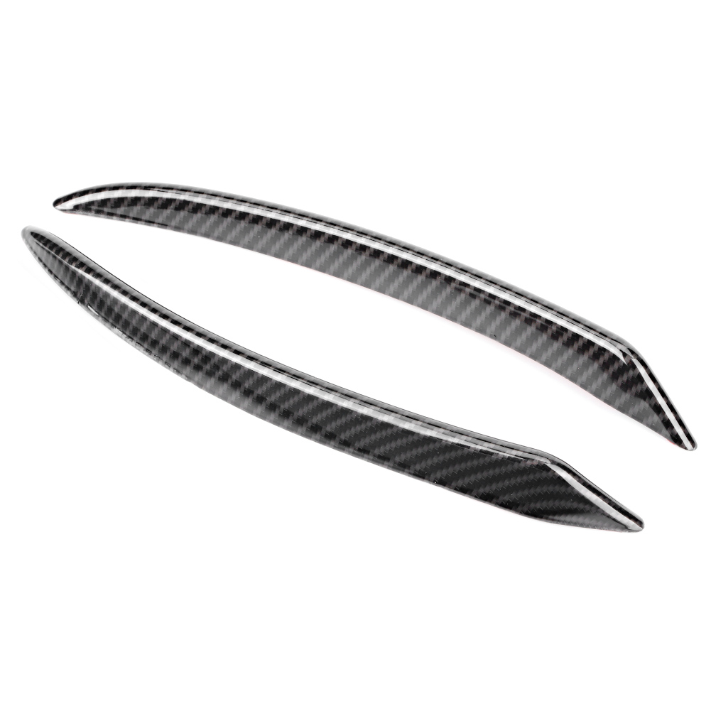 2 Zierleisten Mit Carbonfaser-textur Für Die Frontpartie, Spoiler Und Windabweiser Für Jeep Wrangler 2007-2017l