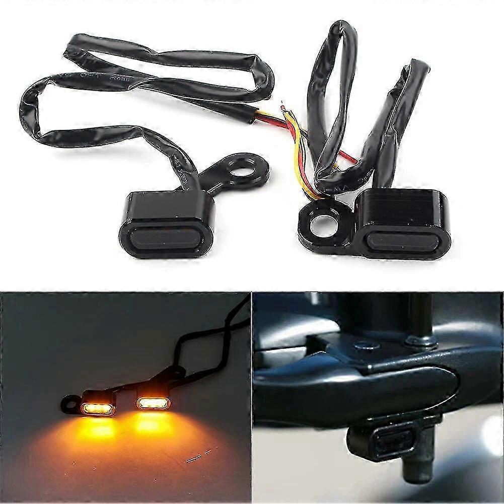 Mini-led-lenkerblinker – 2 Stück Für Harley Touring Motorräder 2009–2017 & Softail 2015–2021, Signalleuchten