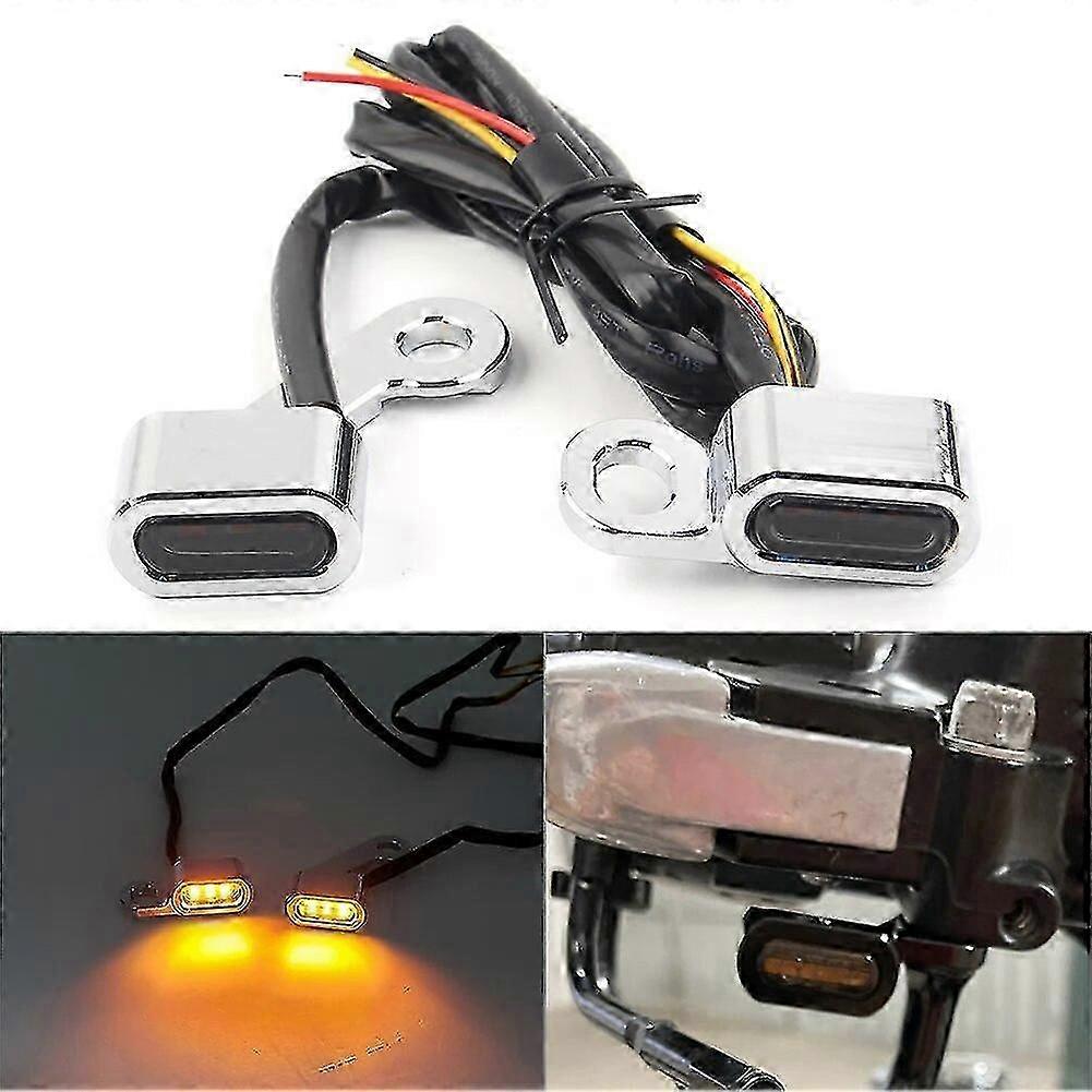 Mini-led-lenkerblinker – 2 Stück Blinklichter Für Harley Touring Motorräder 2009–2017 Und Softail Motorräder 2015–2021