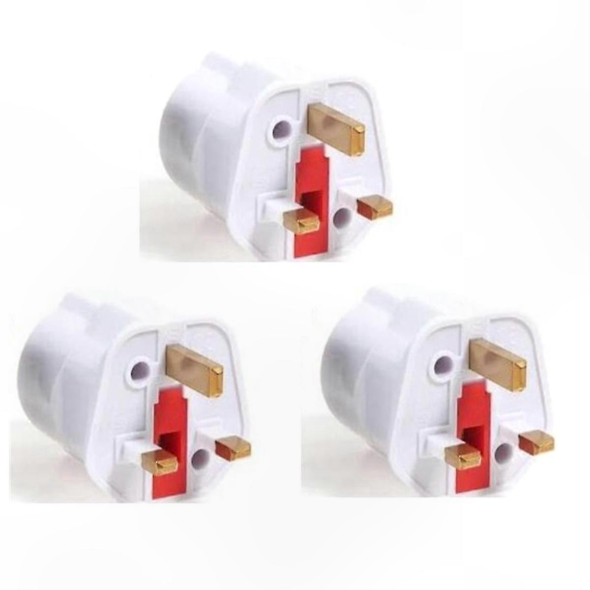 Universal-reiseadapter – 3er-packung Mit Steckern Für Großbritannien Und Die Eu, Stromwandler Für Britische Und Europäische Stecker