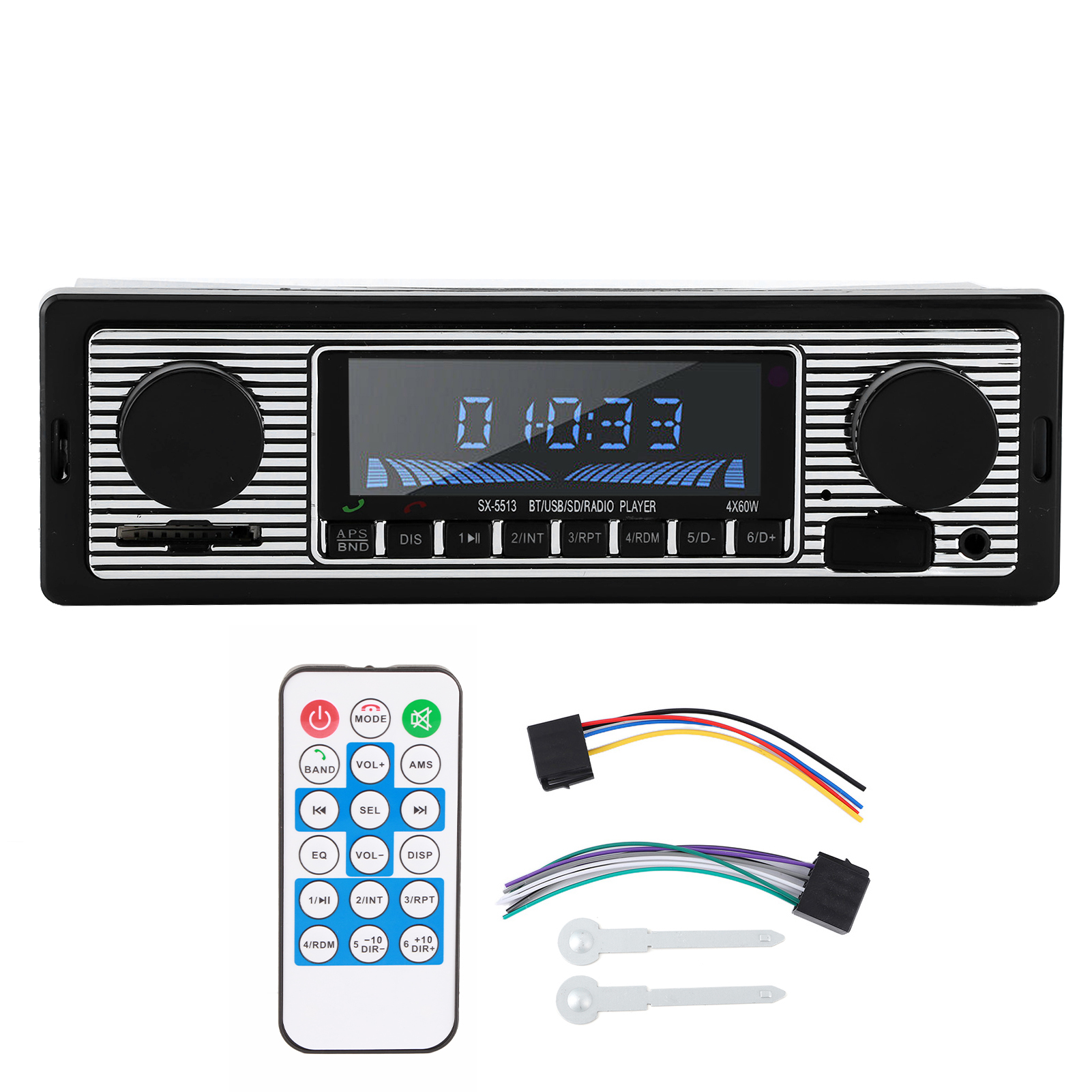 Klassisches Bluetooth-autoradio, Stereo-mp3-player Mit Usb, Sd, Aux Und Fm-radio, 12-v-autoradio