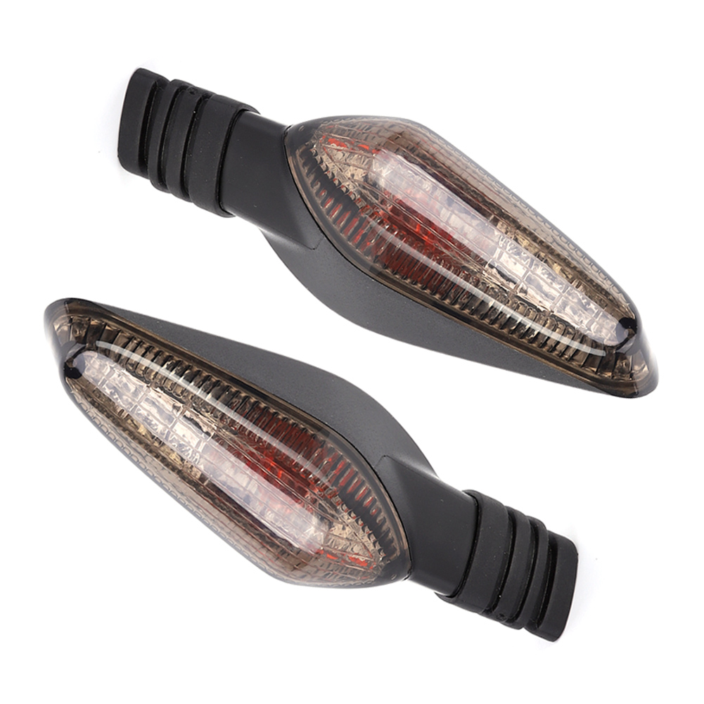 Paar Vordere Und Hintere Blinker Passend Für Ducati Streetfighter 848, 1099, Multistrada 1200, Getönte Gläser