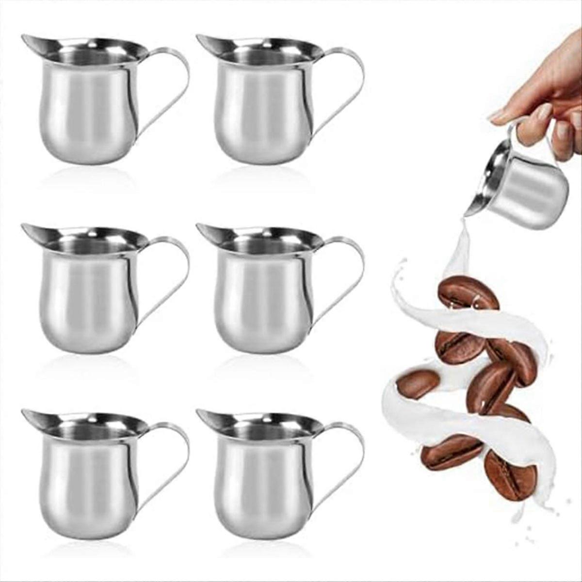 6 Kleine Milchkännchen 90 Ml/3 Oz – Mini-milchkännchen Für Kaffee, 6er-set