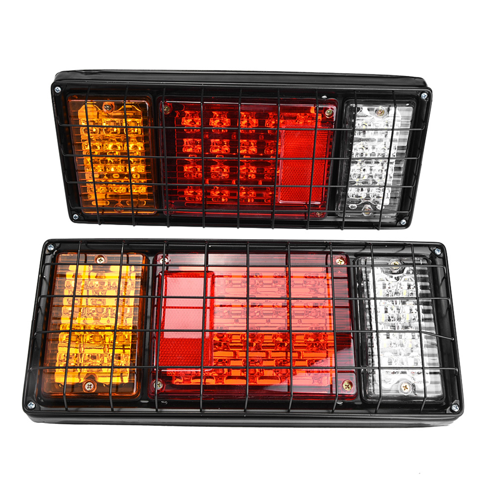 2x 12v 40 Led Rückleuchten, Brems-, Blink- Und Rückfahrscheinwerfer Für Anhänger, Lkw, Boot