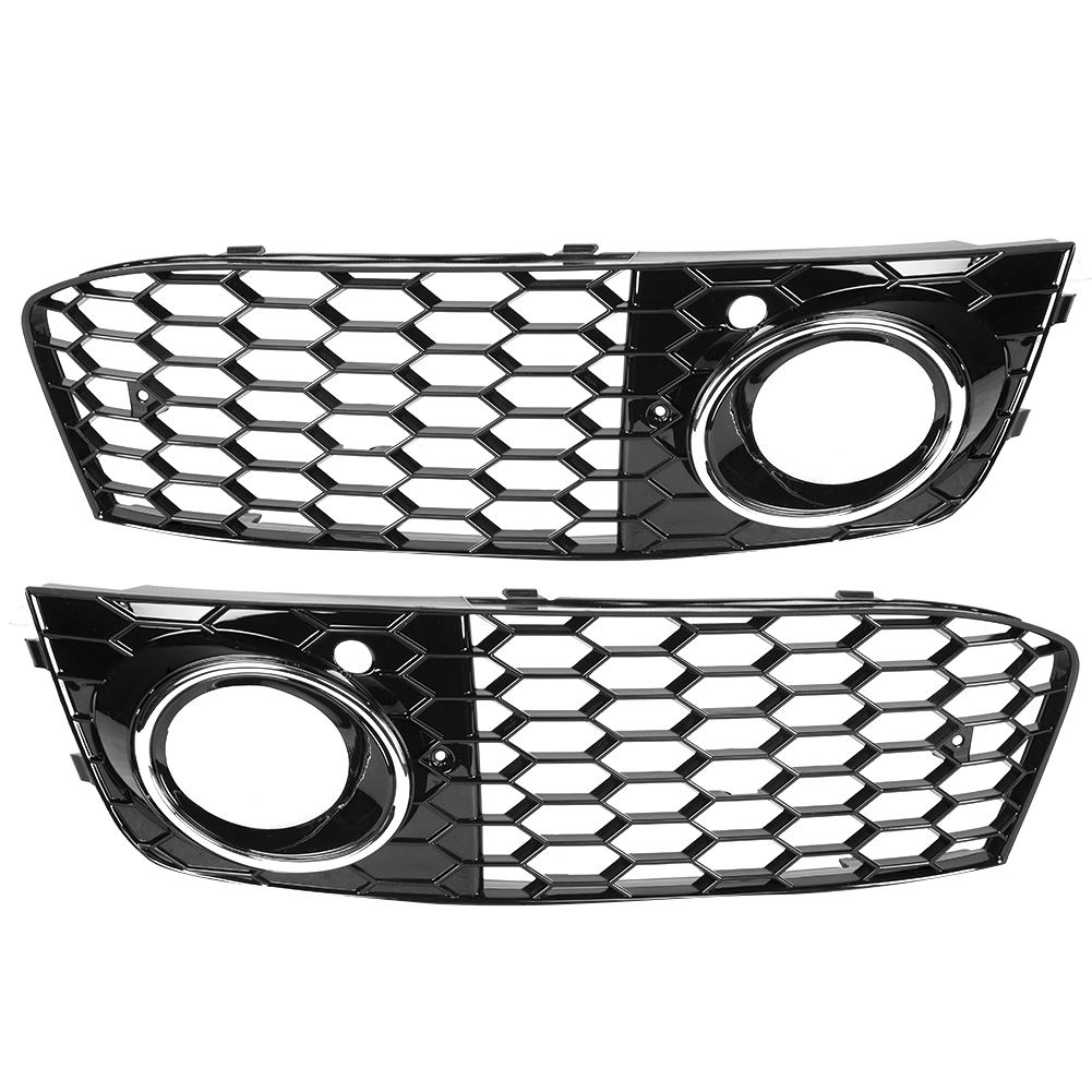 Verchromter Nebelscheinwerfergrill Für Audi A4 B8 2009-2011, Scheinwerferrahmen Aus Drahtgeflecht