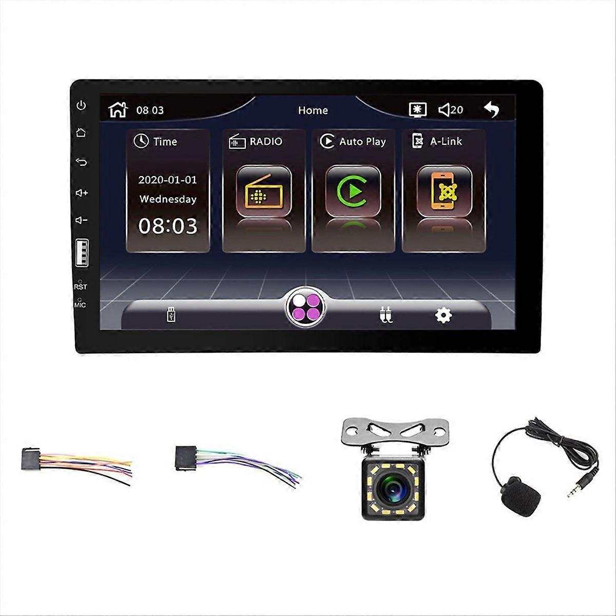 9-zoll-autoradio (single-din) Mit Apple Carplay Und Android Auto, Hd-touchscreen, Multimedia-system, Bluetooth, Integriertem Gps Und Mirror-kompatibilität