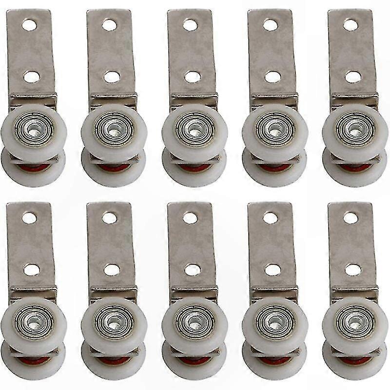 Metallrolle 63,5 X 19 Mm Für Schiebetüren, Mit Zwei Kunststoffrollen, Ideal Für Türen, Fenster Und Schränke