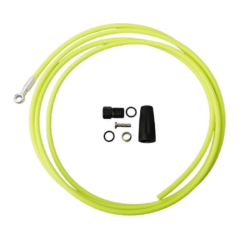 2-meter-fahrradbremsenset, Fluoreszierend Grünes Fahrradzubehör, Hydraulikschlauch-ersatz