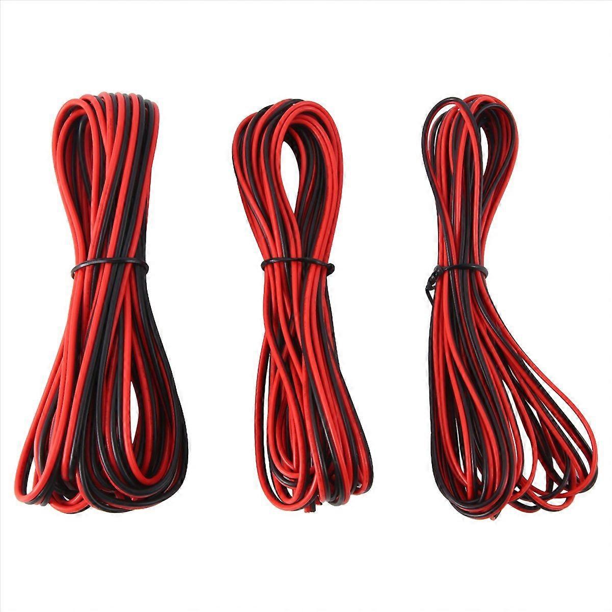 3er-pack 12v 2-polige Elektrokabel, 22/20/18awg Led-draht, Verlängerungskabel Für Led-streifen, Schnellverbinder, Anschlussset