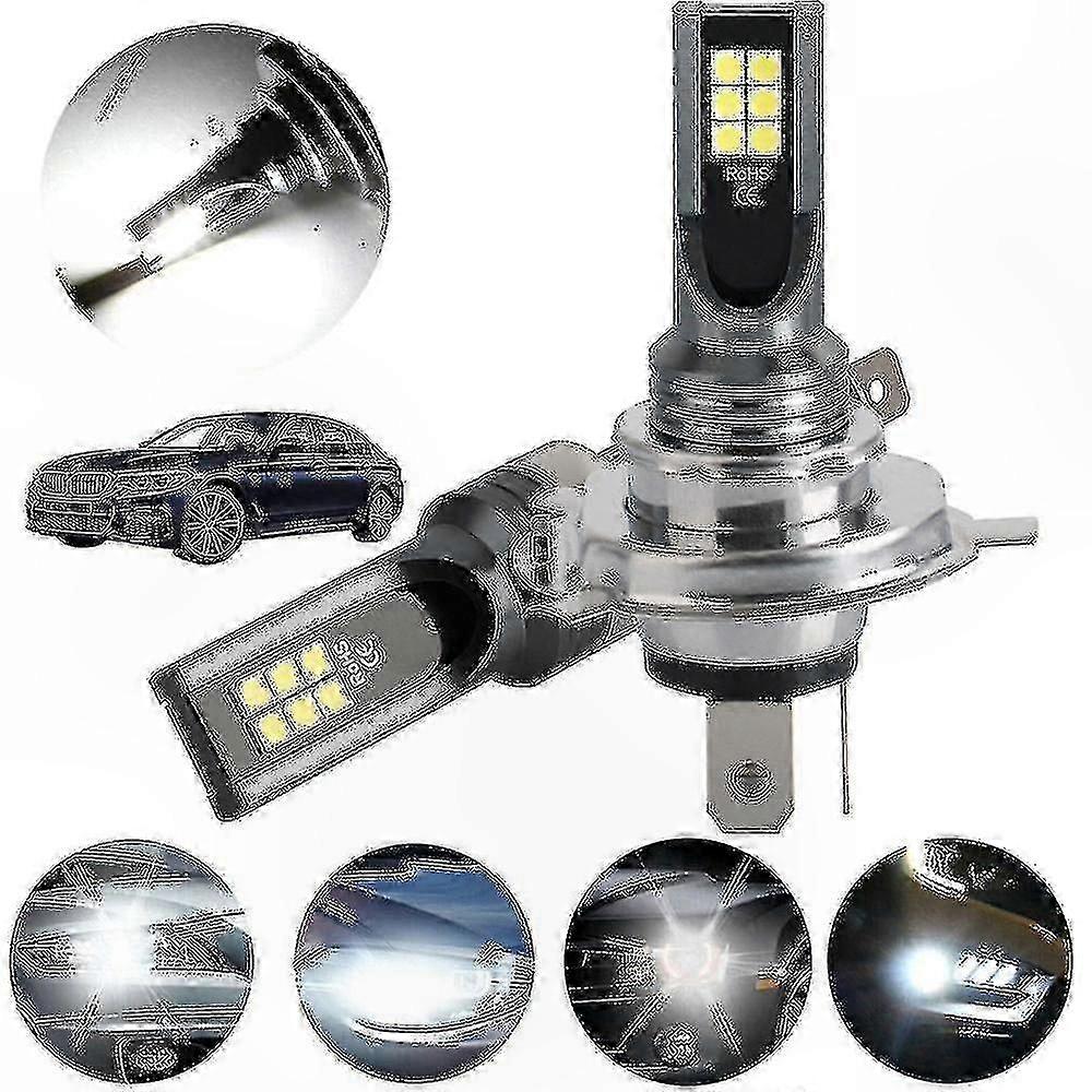 H4 Led-autoscheinwerferlampen, 9003 High Light Für Sicheres Fahren Und Optimale Sicht