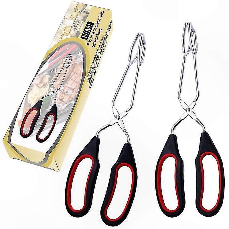 Küchenbürste Aus Edelstahl Mit Silikongriffen, Backschere, Grillzange, 24 Cm, 2er-set