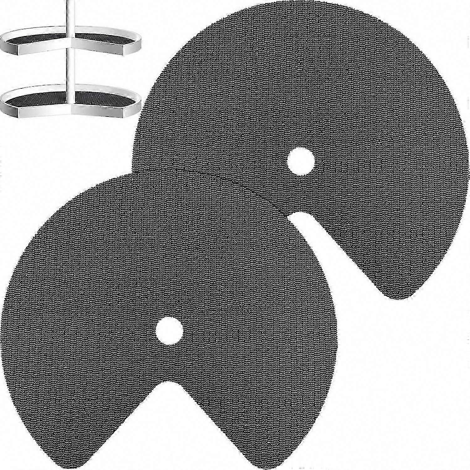 Set Mit 2 Rutschfesten Einlegeringen Für Küchenschränke Und Schubladen, Klebstofffrei, Praktisches Design, Langlebiger Oberflächenschutz