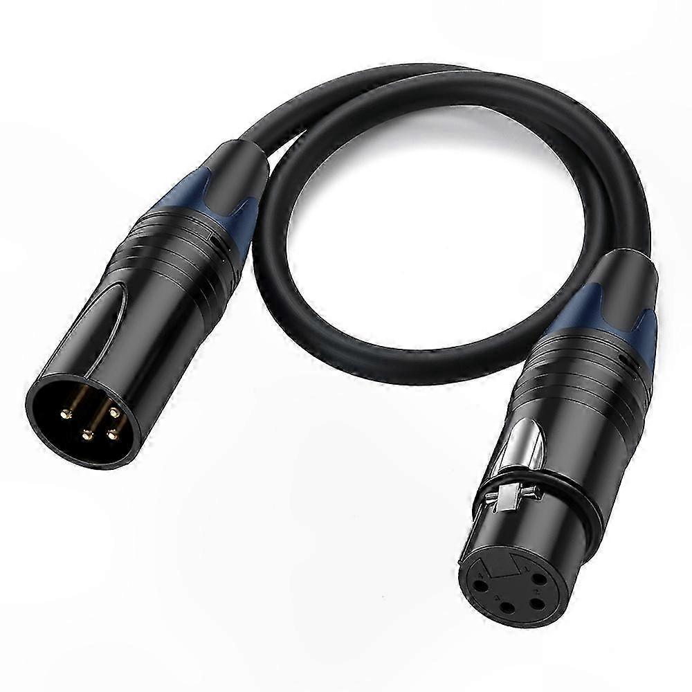 0,5 M Xlr-verlängerungskabel, 4-poliger Stecker Auf Buchse Adapter Für Videokameras Und Bühnenequipment