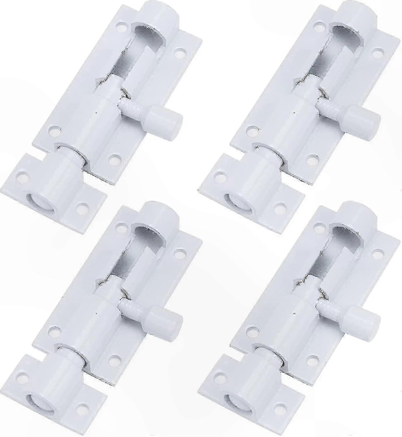 2-zoll-aluminium-schiebeschloss Mit Schrauben, 4er-packung Zur Türsicherung
