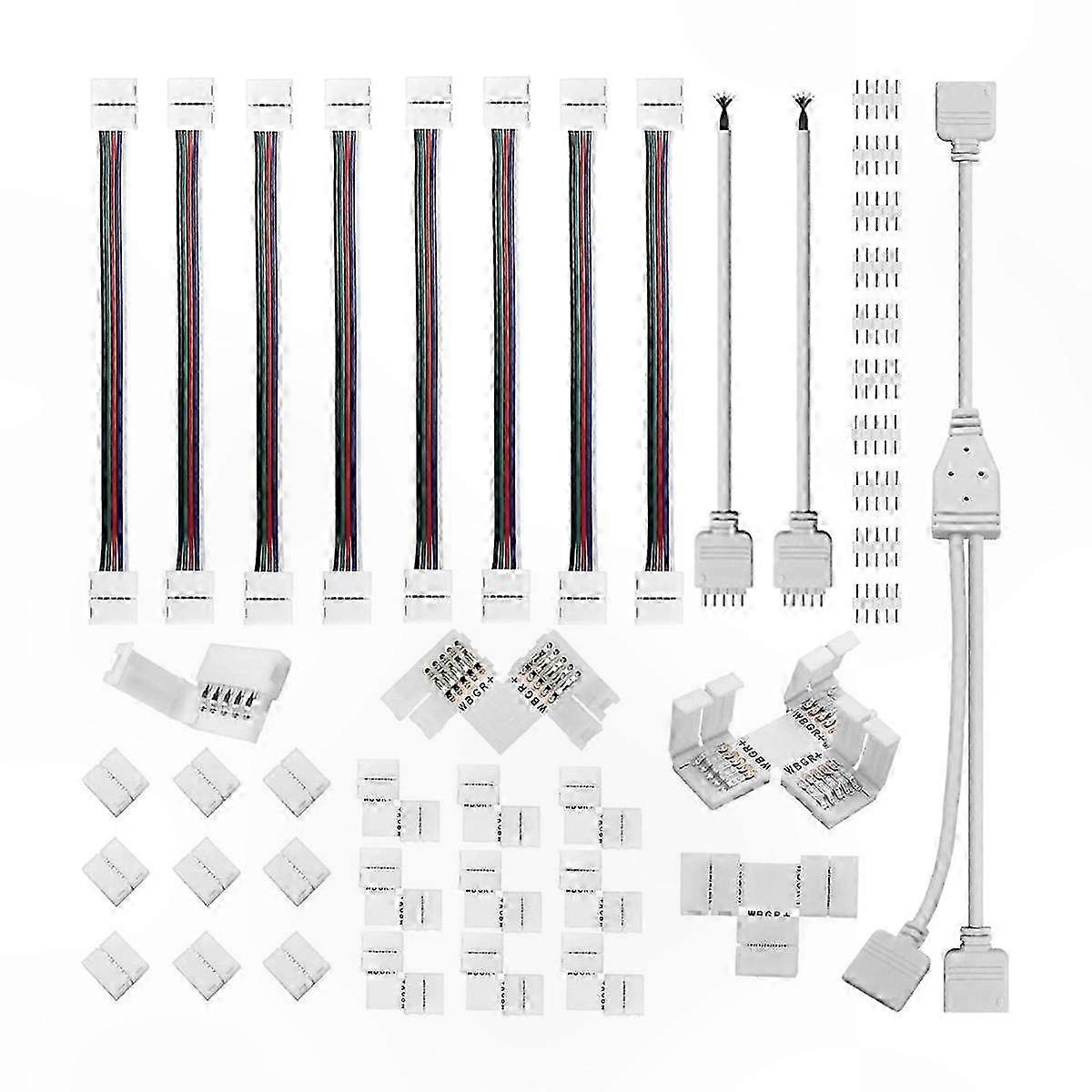 5-poliger Rgbw-led-anschluss, T-adapter Für 12-mm-beleuchtungsanschluss, Mehrfachsteckdosen-anschlussset