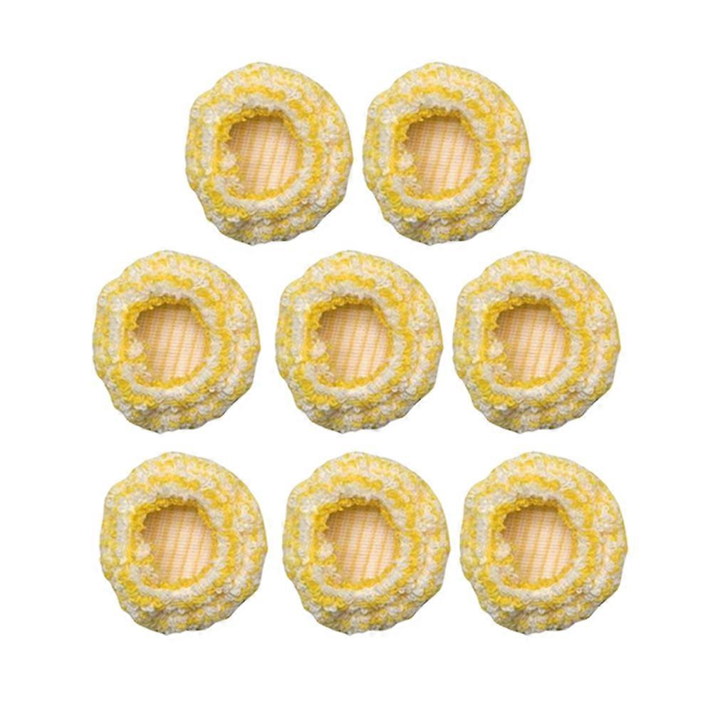 Set Mit 8 Mikrofaserbezügen Für Dampfbügeleisen, Reinigungszubehör Für Dampfmopps, Textile Ersatzteile, Waschbar Und Wiederverwendbar, Kompatibel Mit Dampfsaugern.
