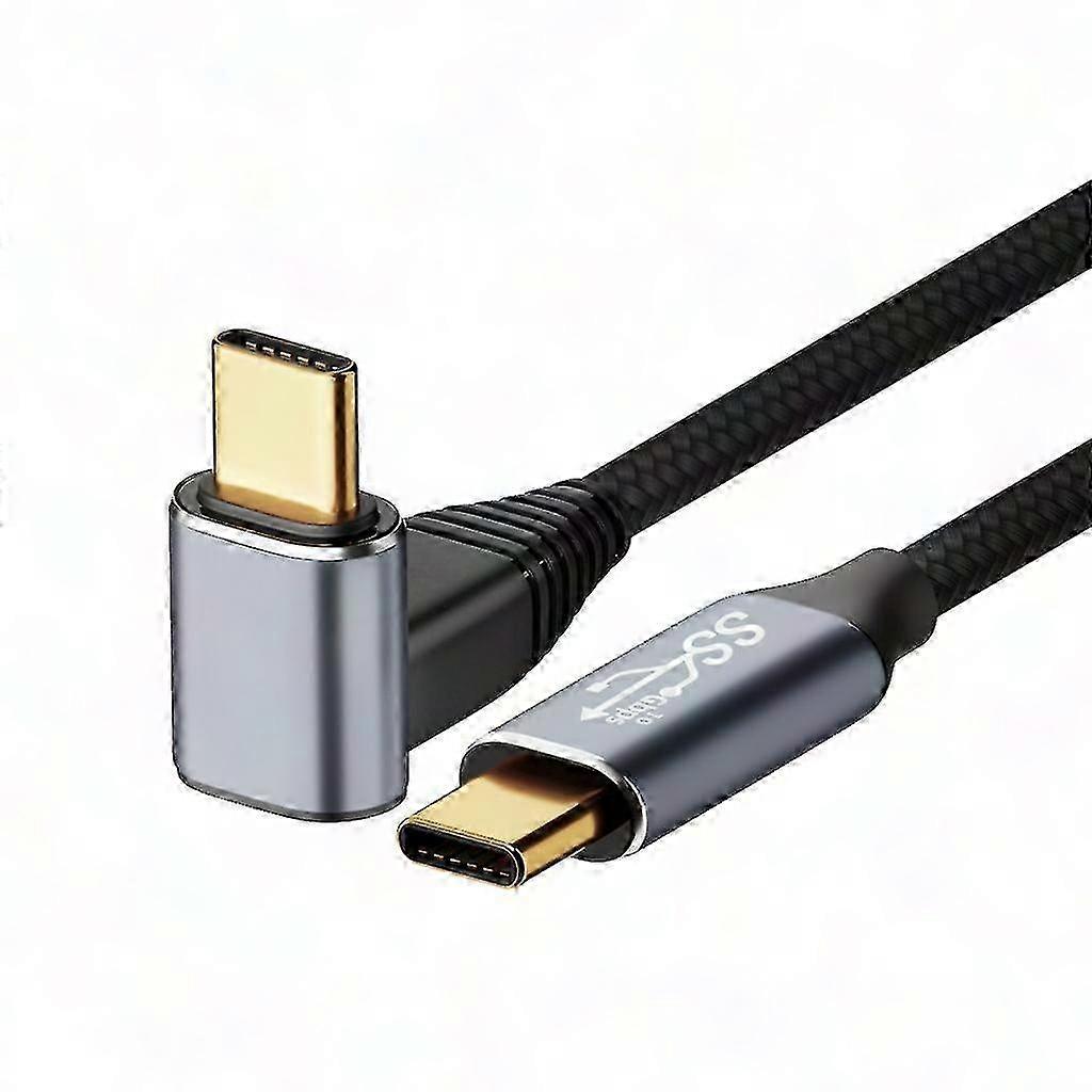 90°-usb-c-auf-usb-c-kabel, Schnellladefunktion (typ C), 0,5 M Bis 3 M, Kompatibel Mit Smartphones, Tablets Und Zubehör, Robust Und Langlebig