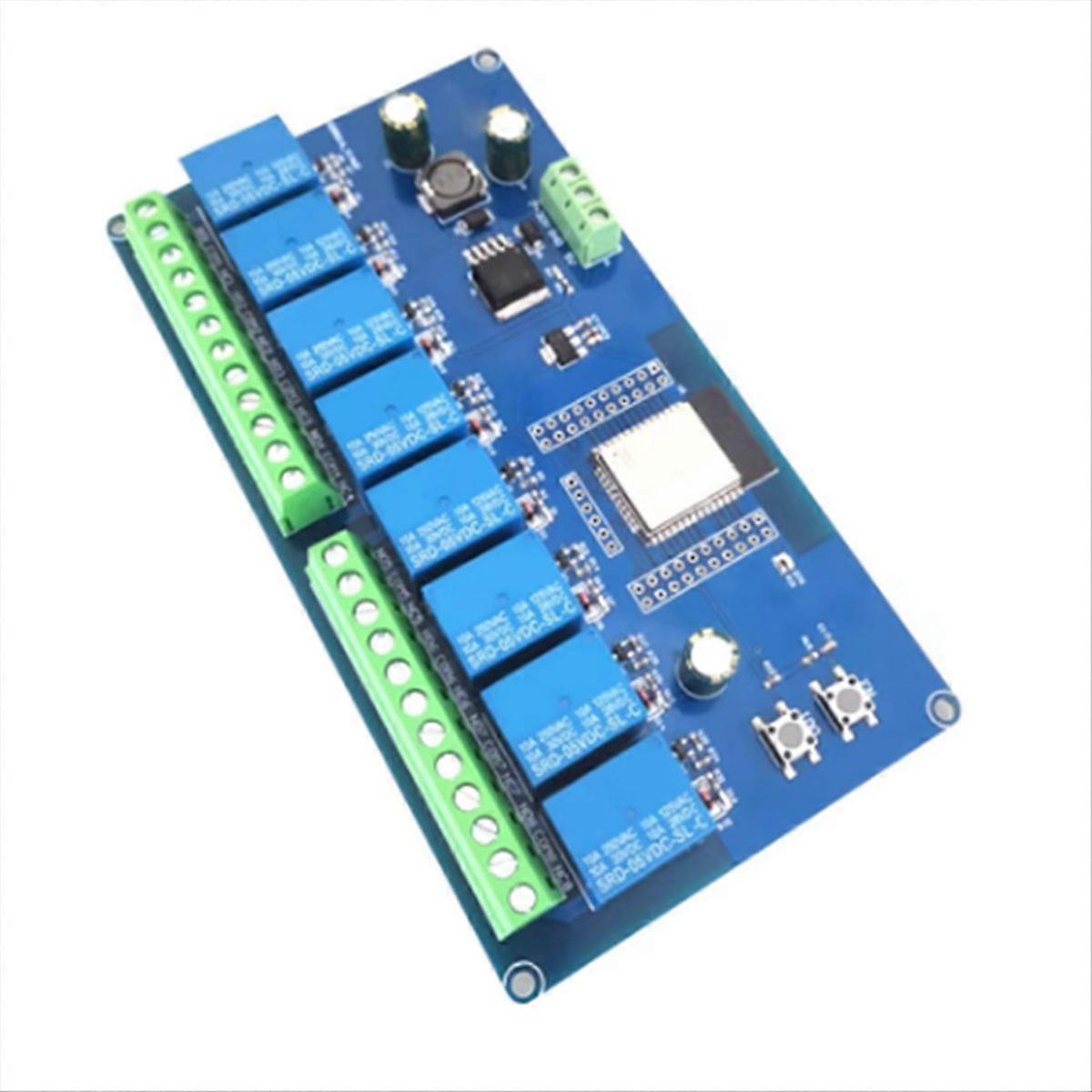 8-kanal Esp32-relaismodul Mit Wi-fi-, Bluetooth- Und Ble-konnektivität Dc 5-30v Stromversorgung Iot-entwicklungsboard Mit Drahtloser Steuerung Arduino-kompatibel Ideal Für Die Hausautomation.
