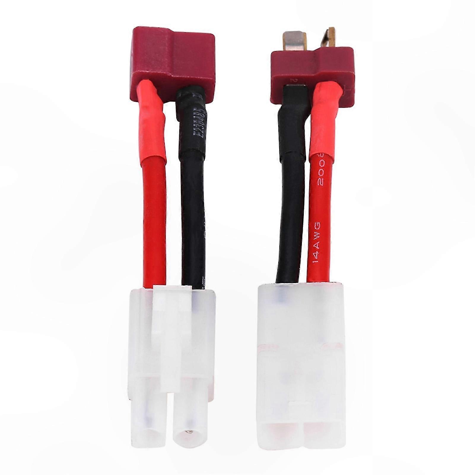 Set Mit 2 T-stecker-auf-tamiya-adapterkabeln, 14awg-draht Für Rc-zubehör, Stecker/buchse