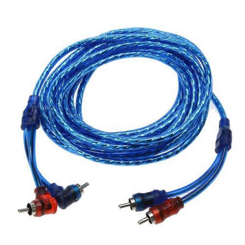 5 M Langes Autoradio-audiokabel, 2-zu-2-stecker, Reines Kupfer, Verstärkersystem, Autoradioanschluss