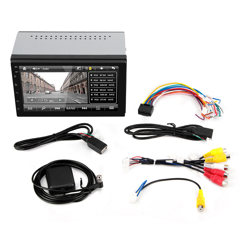 7-zoll-touchscreen-mp5-2-din-autoradio Mit Bluetooth, Fm-radio, Usb Und Android 8.1
