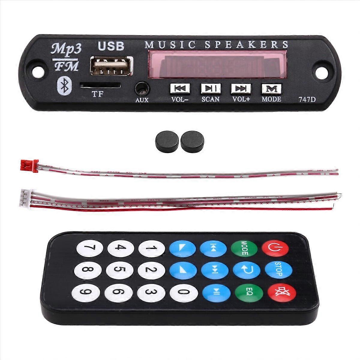 Kabelloser Bluetooth 5.0-empfänger, Mp3/wma-audiodecoderplatine, 12 V Dc, Stereomodul Für Diy-verstärker