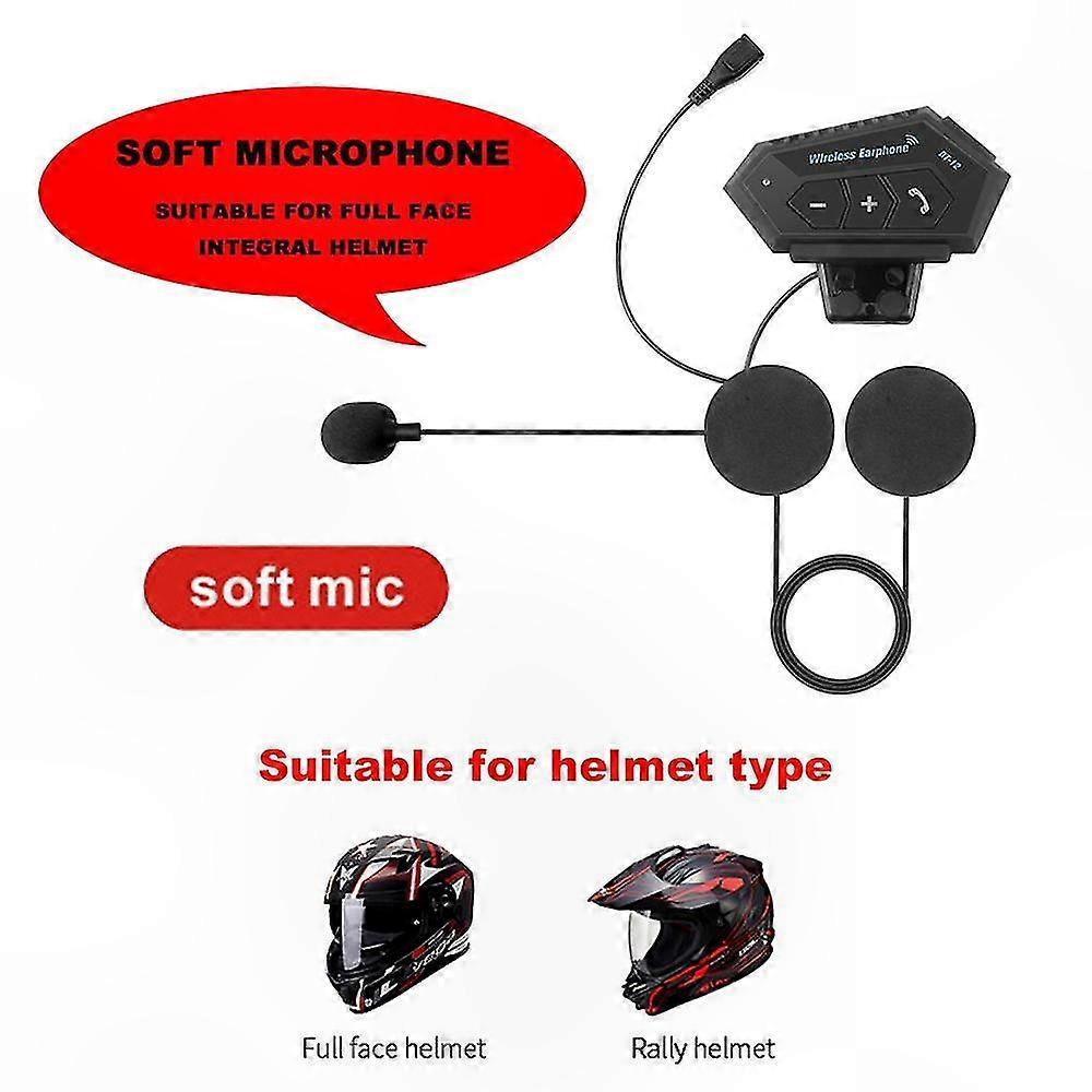 Bluetooth-motorradhelm V4.2 Mit Geräuschunterdrückung, Freisprecheinrichtung, Kabellosen Kopfhörern Zum Autofahren, Musikhören Und Für Klare Anrufe, Für Damen Und Herren