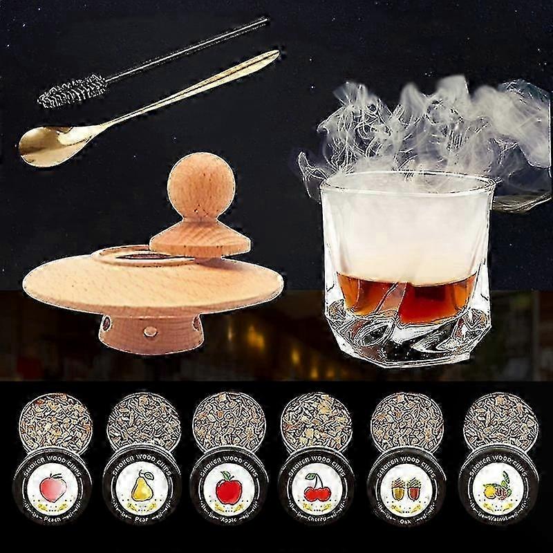 Whisky- Und Käse-räucherset Mit Barzubehör Für Cocktails, Ideales Geschenk Für Männer