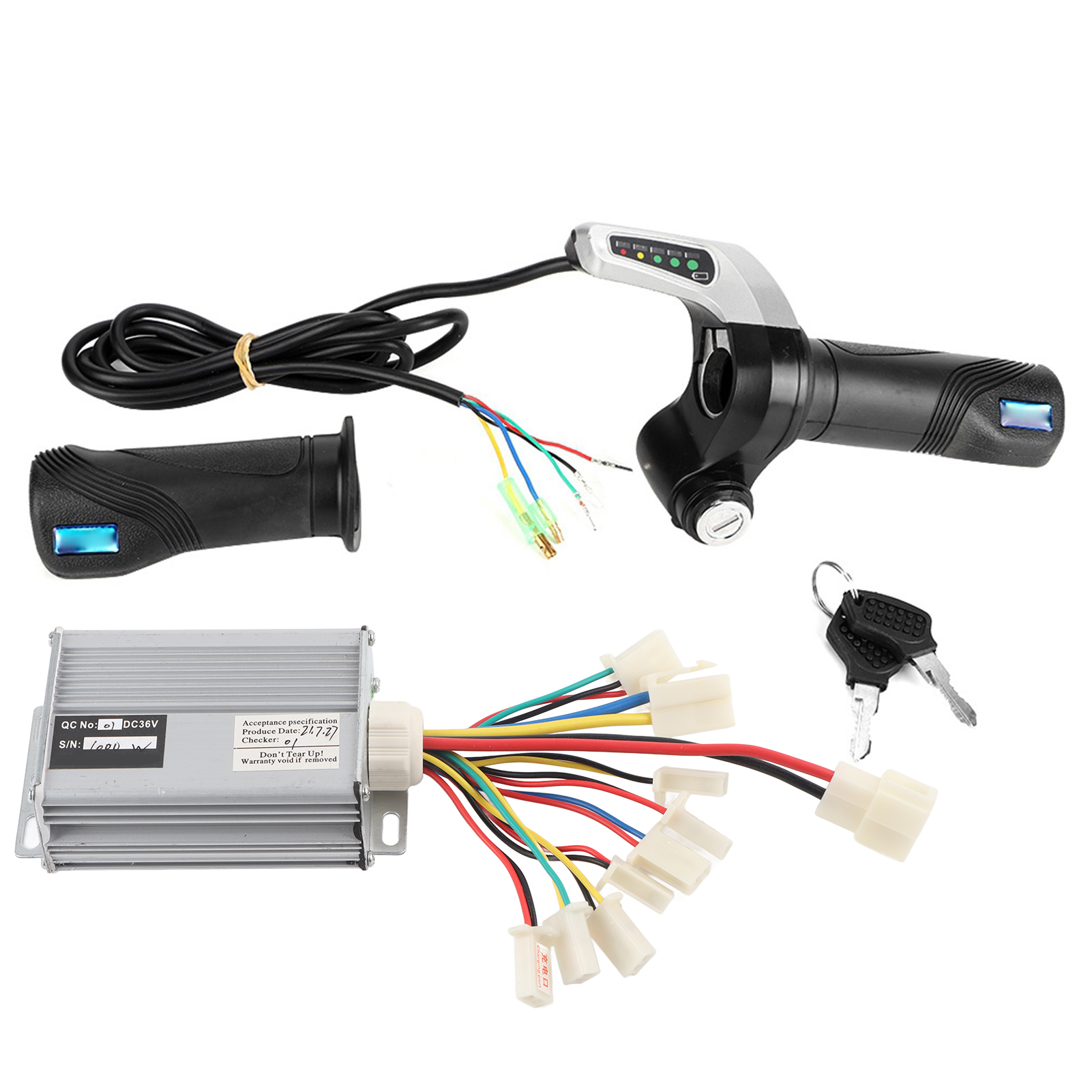 36v 1000w Geschwindigkeitsregler Für Elektrofahrräder Mit Gasgriff, 7/8-zoll-lenker-kit