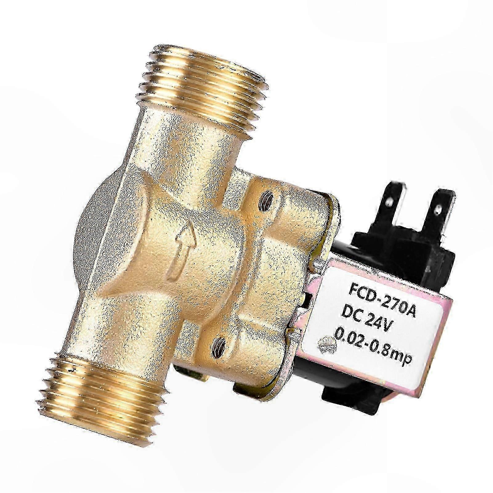 24v Dc Magnetventil Aus Messing, Normalerweise Geschlossen, Nicht G1/2, Wassersteuerung Für Steuerkreise, Industrielles Magnetventil, 1/2 Zoll Anschluss, Leckagefrei Und Zuverlässig.