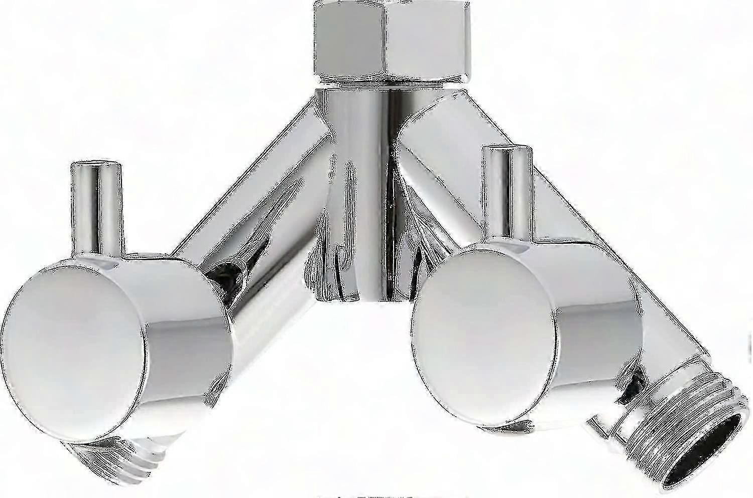 Duscharmatur Aus Messing, 2-wege-absperrventil, 1/2-zoll-y-verteiler Für Schlauch Und Duschkopf, Verchromt