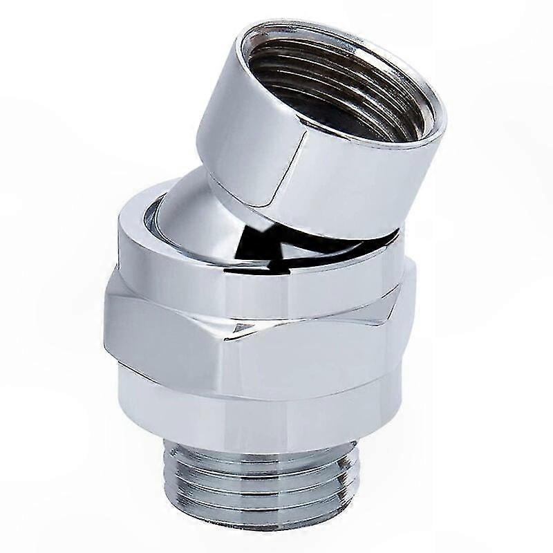 G1/2 Verchromter Messing-schwenkbügel Für Verstellbaren Duscharm, Flexibler Neigeanschluss Für Duschkopf, Einstellbarer Winkel, Drehbare Armatur, Glänzende Oberfläche, Robust Und Langlebig.