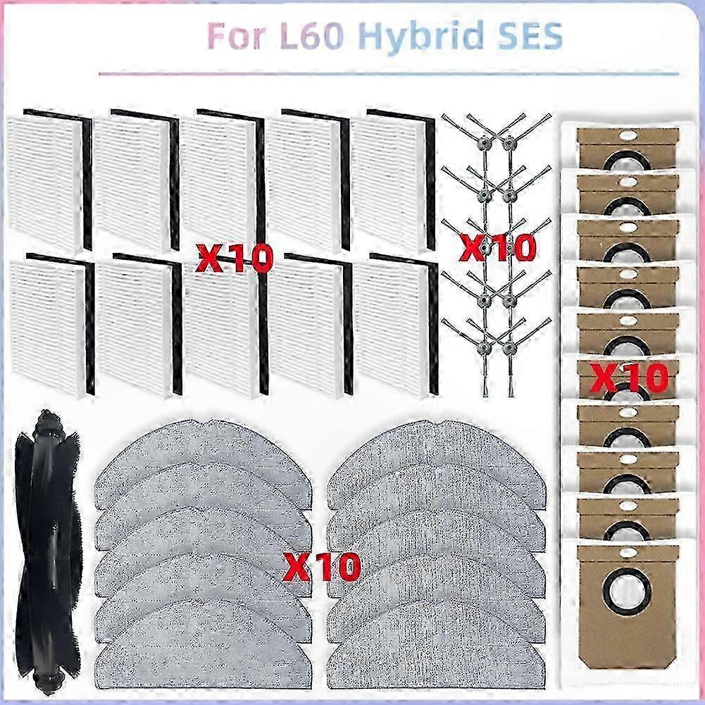 Zubehör Für Hybrid-staubsauger: Hauptseitenbürste, Hepa-filter, Wischpads Für Die Modelle G50 Und L60