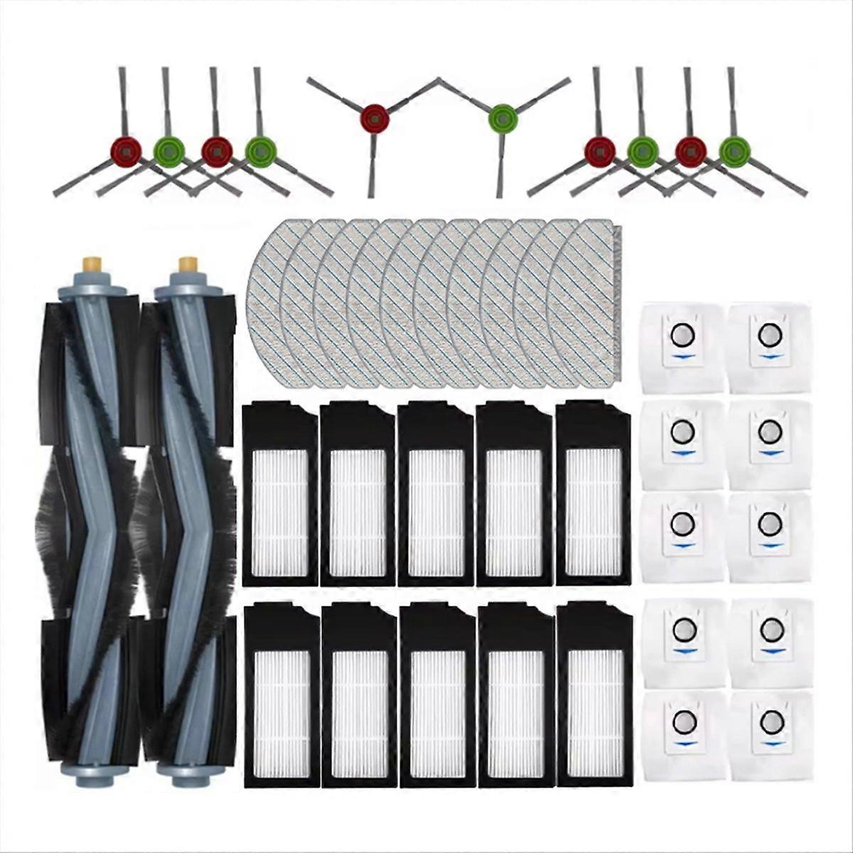 42-teiliges Ersatzteilset Für T10 Plus/x1 Plus Saugroboter, Ersatzteile, Komplettes Wartungspaket, Filter Und Bürsten, Kompatibel Mit Der B-serie.