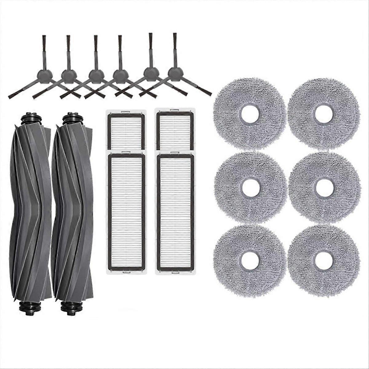 L10 Prime 18-teiliges Set: Hauptseitenbürste, Hepa-filter, Reinigungstuch, Ersatzteile Für Saugroboter, Komplettset