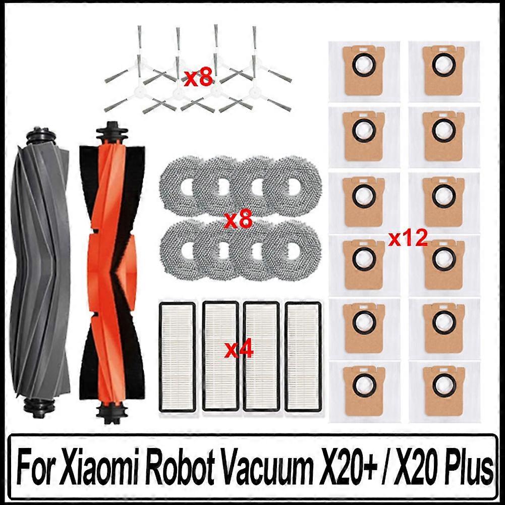 Ersatzbeutel Für X20 + / X20 Plus Saugroboter, Kompatibler Staubfilter, Einwegbeutel Mit Hoher Kapazität, Ersatzpackung Für Die Automatische Reinigung, Originalzubehör Passend Für Die Modelle X20 Und