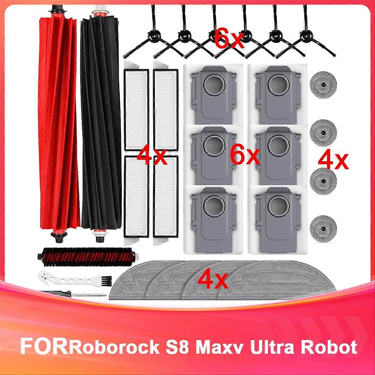 Zubehörset Für Den Saugroboter S8 Maxv Ultra – Ersatzteile, Kompatibles Reinigungsset, Filter Und Bürsten Für Optimale Wartung
