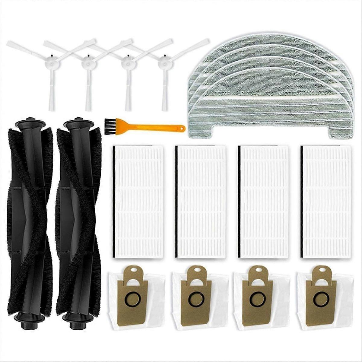 Hauptseitenbürsten-set + Hepa-filter + Wischmopp + Staubbeutel, Kompatible Ersatzteile, Komplettset Für Effiziente Reinigung